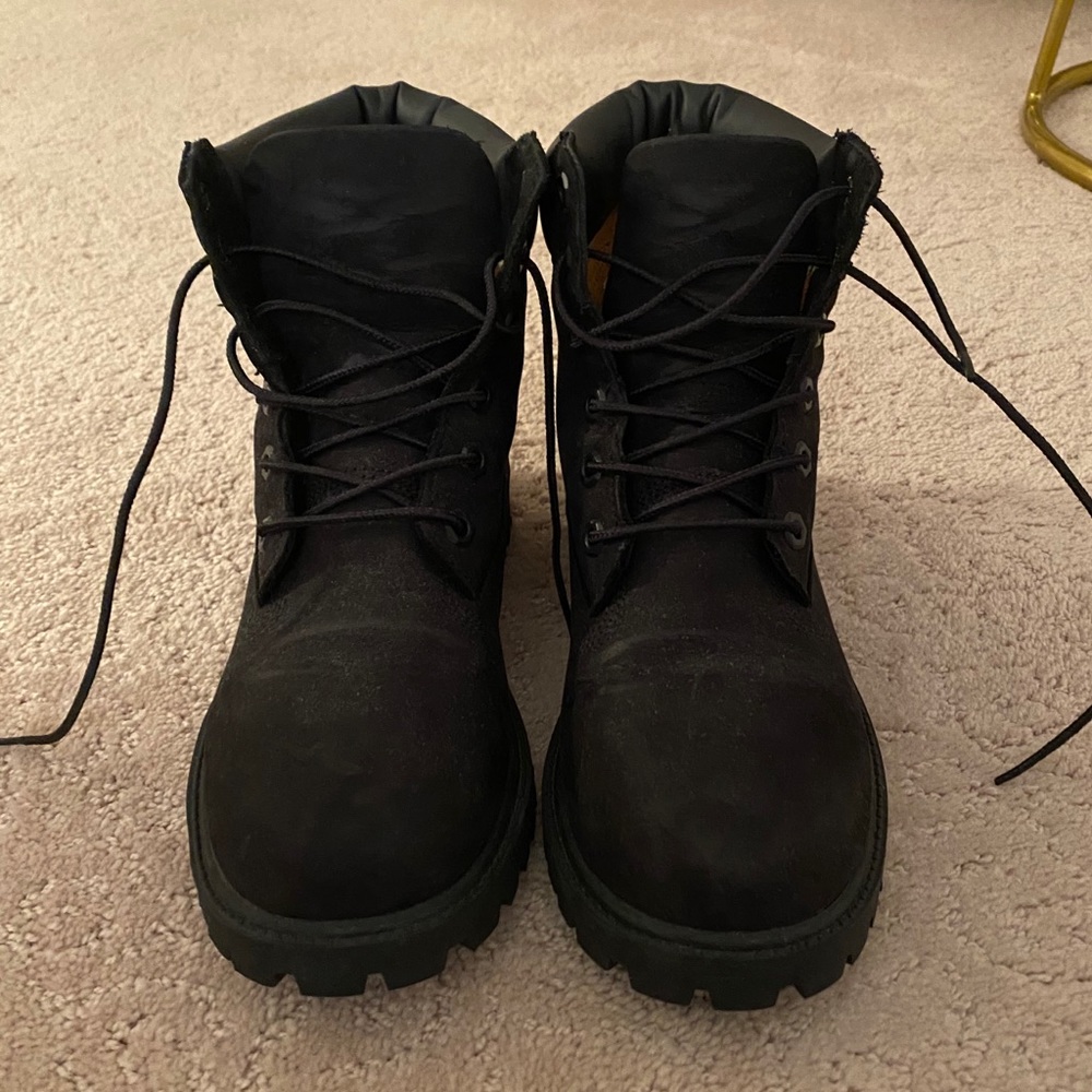 All black Timberlands